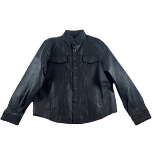 BIKERS CLUB BLACK‎ LEATHER MOTORCYCLE JACKET COAT  SZ. S NWOT UNISEX